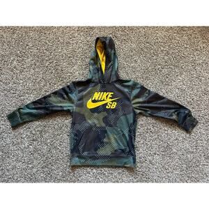 Nike SB Therma-Fit Camo Hoodie Boys Size Large